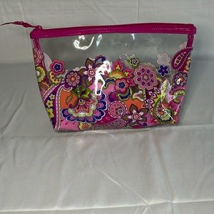 Vera Bradley cosmetic bag pink paisley